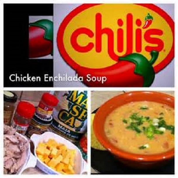 Chili S Chicken Enchilada Soup Cheese Garlic Spices Herbs Can Use Leftover Chicken Cindy S On Line Recipe Box