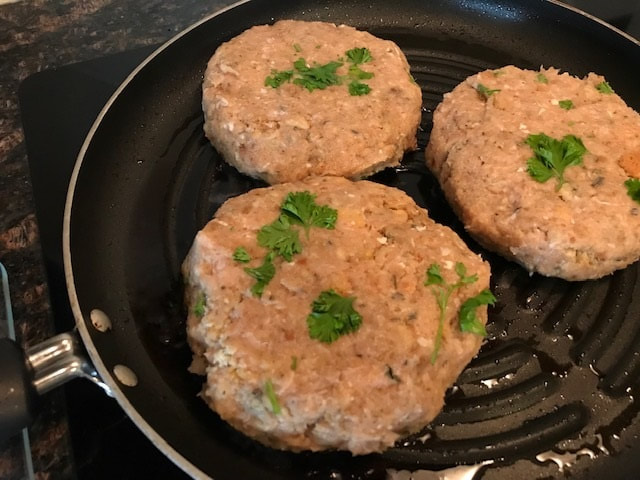 Herb Stuffing Chicken Or Turkey Burgers Grill Outside Or Grill Pan