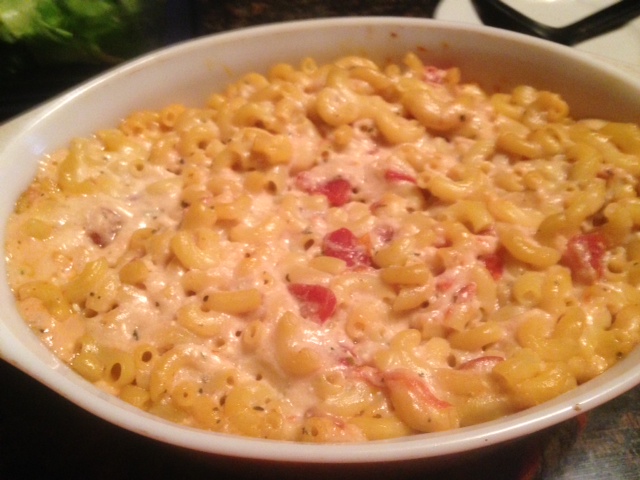 Baked PIZZA MACARONI and CHEESE * Tomatoes * Herbs * - Cindy's ON-Line ...