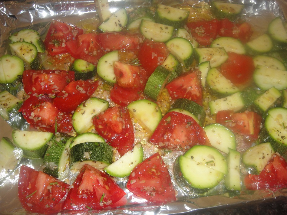 PASTA with HERB Roasted TOMATOES and ZUCCHINI * - Cindy's ON-Line ...