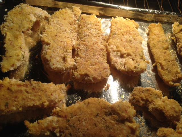Baked HONEY MUSTARD ALMOND CHICKEN TENDERS * can be gluten-free ...