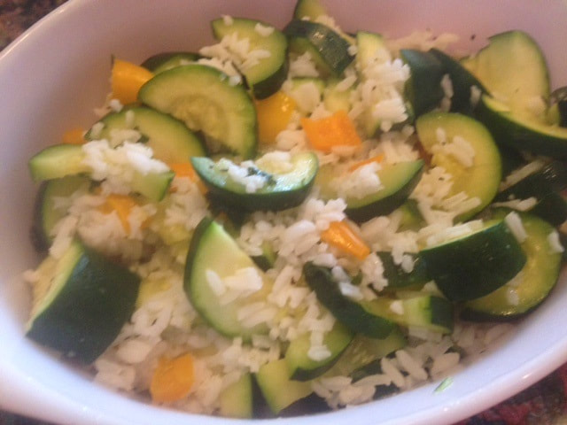 ZUCCHINI RICE MEDLEY * microwave side dish * very FAST & EASY * fresh ...